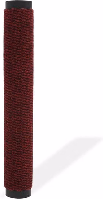 Berkfield Home Red Rectangular Tufted Non-Slip Dust Control Mat, W: 90 cm x D: 150 cm