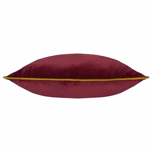 Furn Meridian Velvet Piped Square Cushion in Red and Green, W/D/H: 45 x 45 x 45 cm – 2