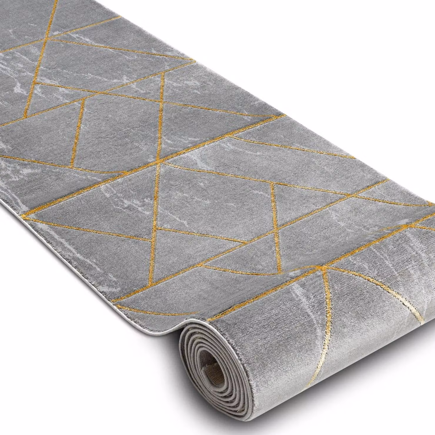 RugsX Emerald Geometric Runner in Grey, W: 80 cm x L: 100 cm – 2