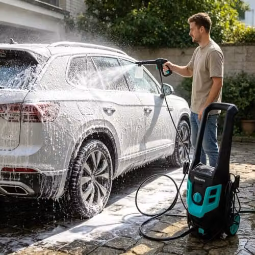 Gr8 Garden 1600W Pressure Washer 130 Bar Patio and Car Cleaner in Black – 2