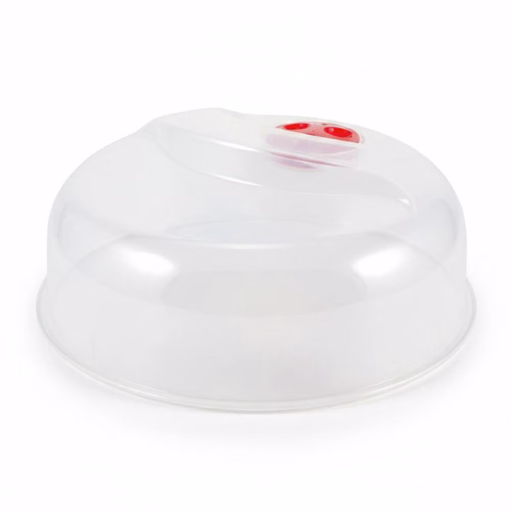 Bedsland Transparent Microwave Cover with Steam Release Valve, Width: 24 cm – 2