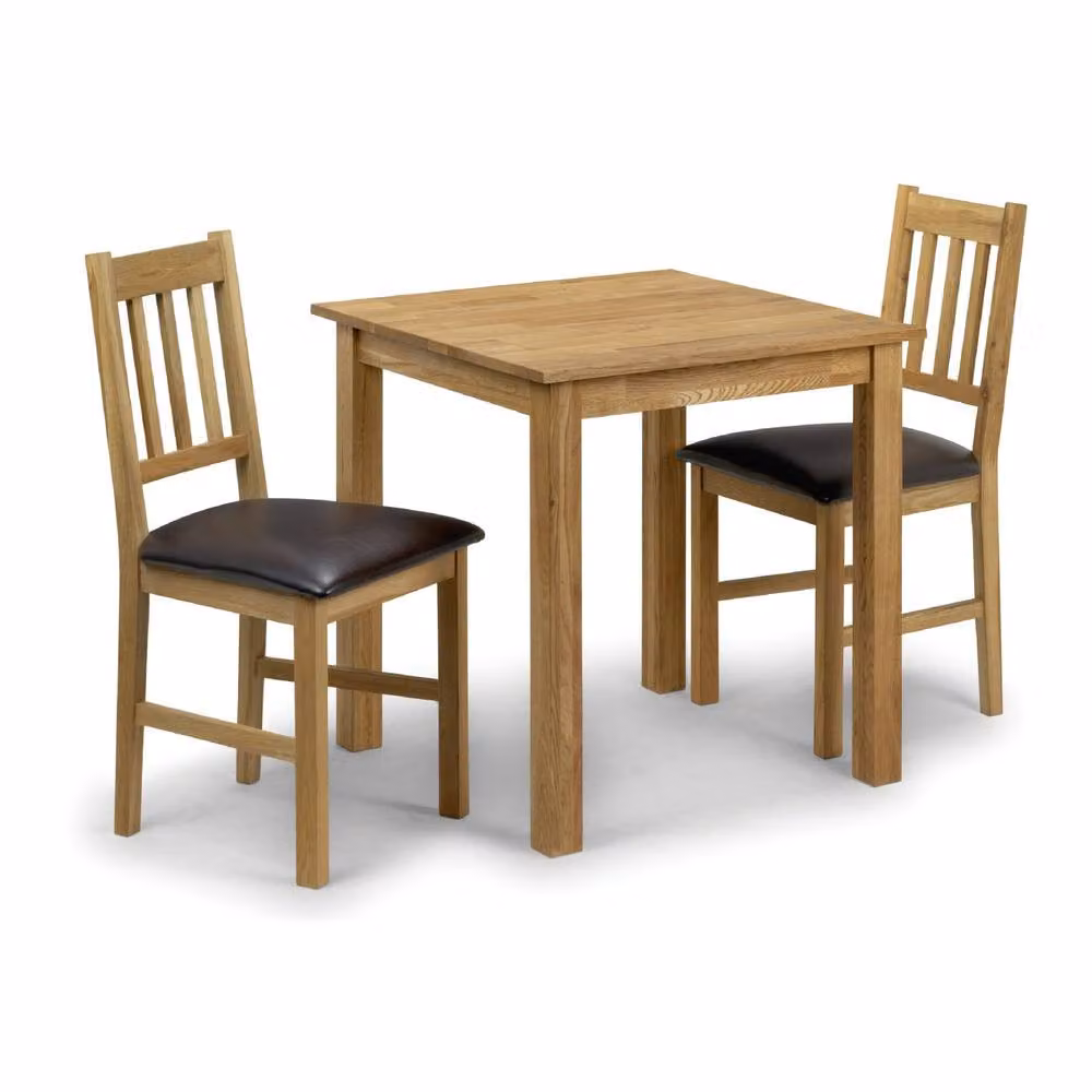 Cheshire Premium Coxmoor Square Oak Dining Table in Brown, W/D/H: 75 x 75 x 75 cm – 3