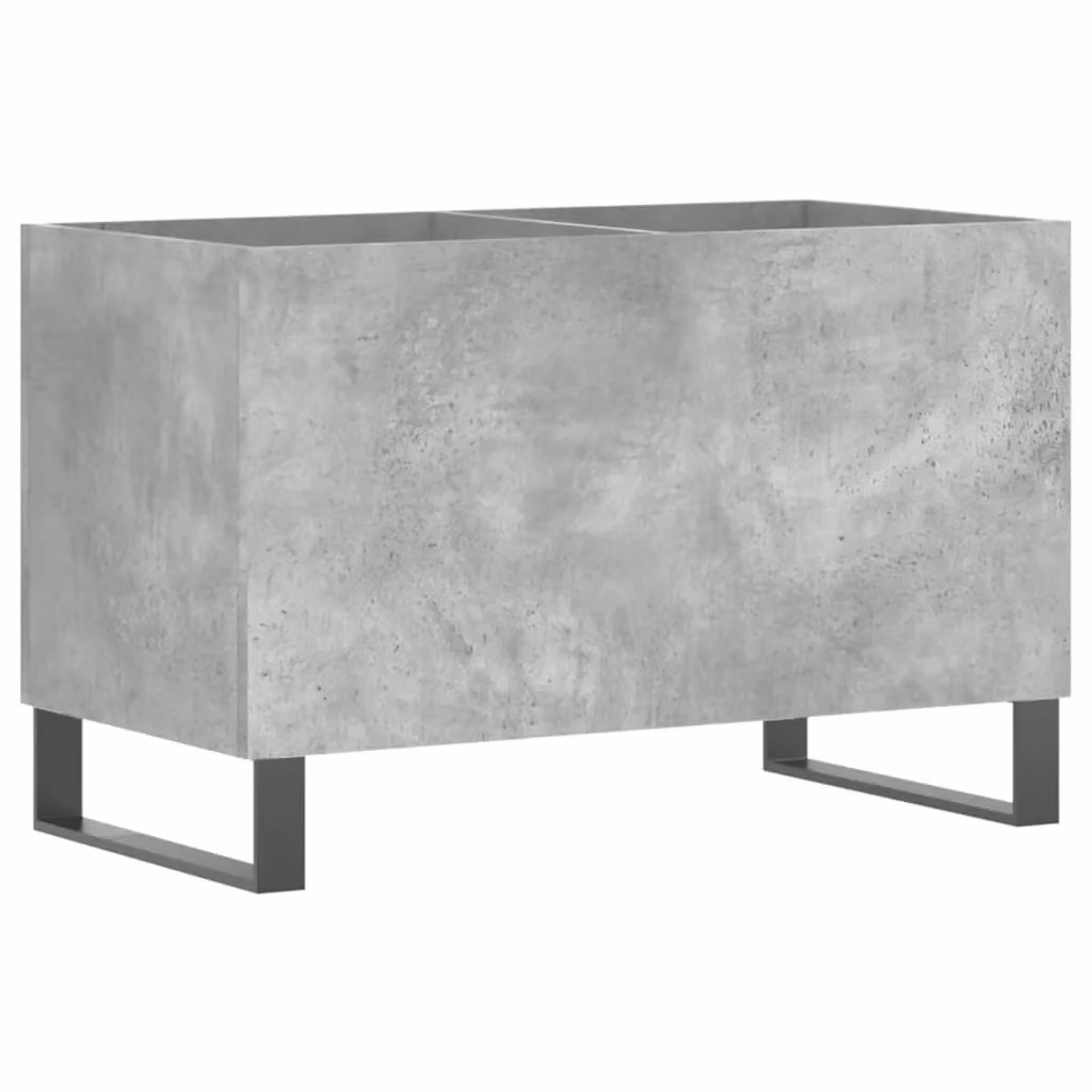 Berkfield Home Industrial Record Cabinet in Concrete Grey, W: 74.5 cm, D: 38 cm, H: 48 cm – 2