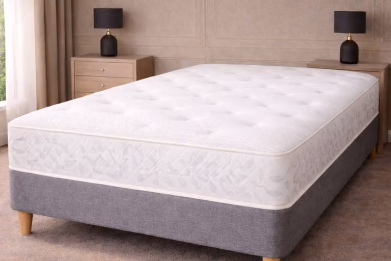 Sloomy California Plush Divan Set in Bronze with 2 Drawers, Headboard and Footboard, Super King, W/D/H: 200 x 200 cm
