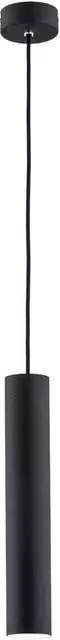 Argon Lighting Gomera Plus Slim Cylinder Pendant Ceiling Light in Black Metal – 2