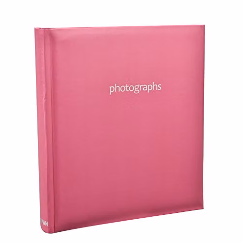 ARPAN Slip In Memo Photo Album for 120 Photos in Hot Pink – 1