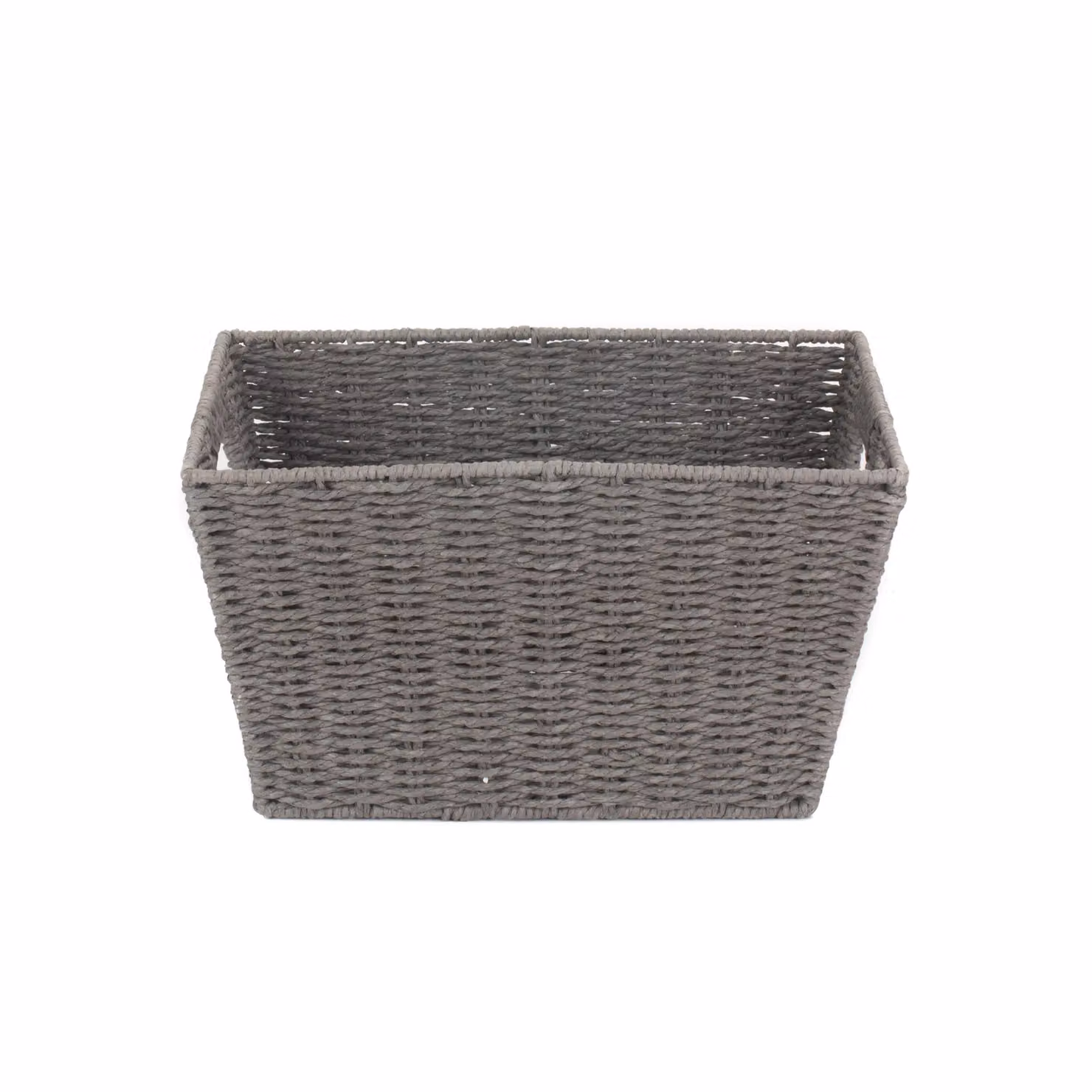 Red Hamper Small Rectangular Paper Rope Deep Tray in Grey and Red – 2