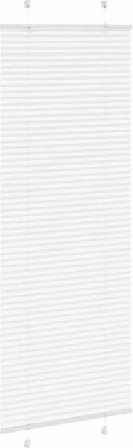 Berkfield Home Single Pleat Polyester Fabric Blind in White, W: 80 cm, H: 200 cm