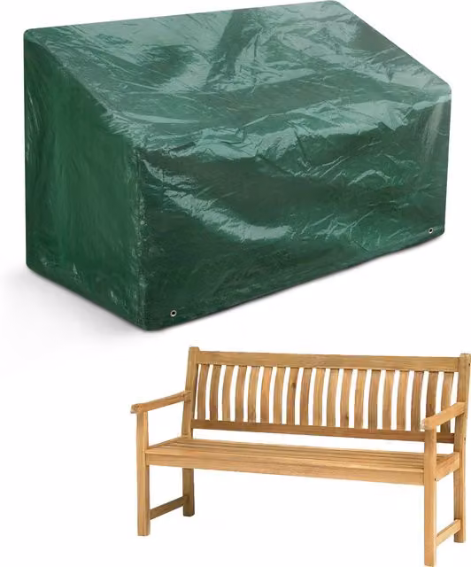Keplin Waterproof Patio Bench Cover in Green, W/D/H: 90 x 162 x 66 cm – 1