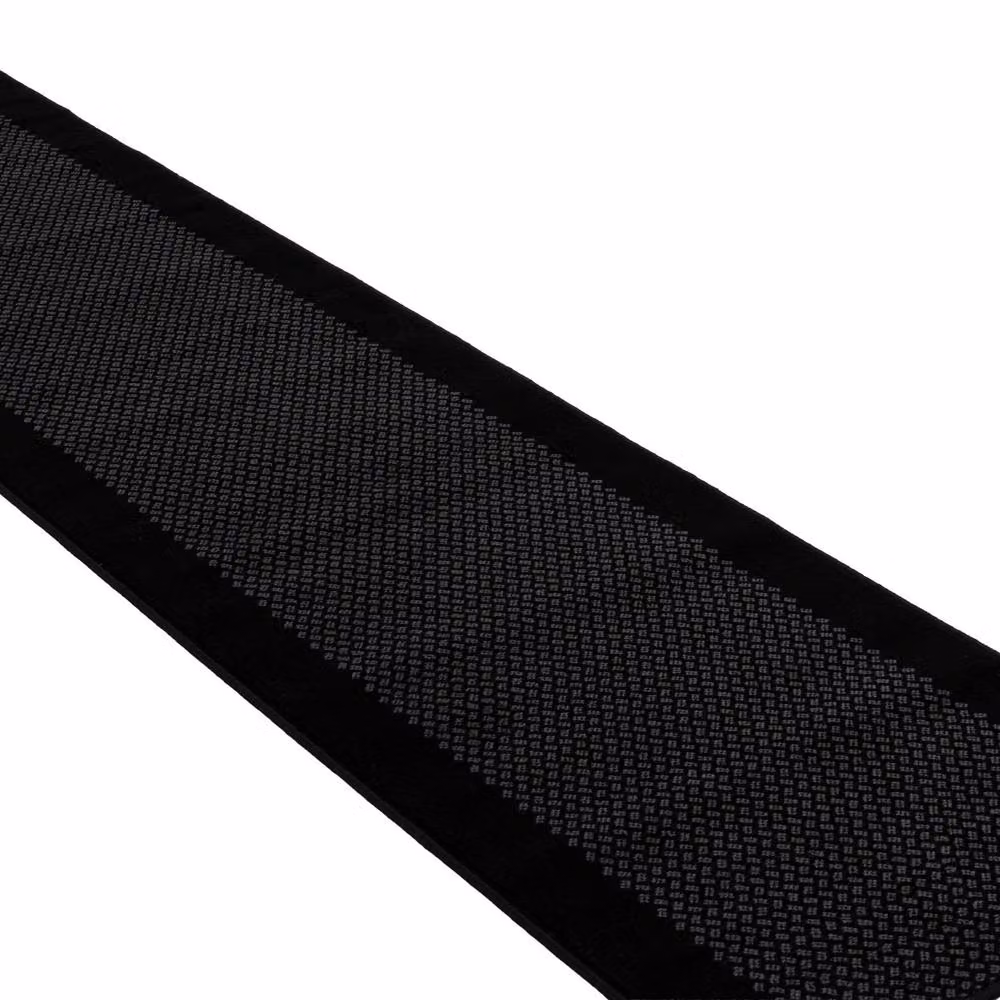 Kukoon Black Custom Hallway Runner Rug, Modern and Hard-wearing, W: 70 cm, L: 366 cm – 3