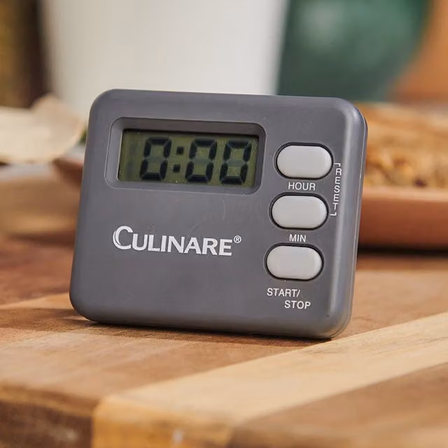 Culinare DigiTimer Digital Cooking Timer with Stand and LED Screen, Grey