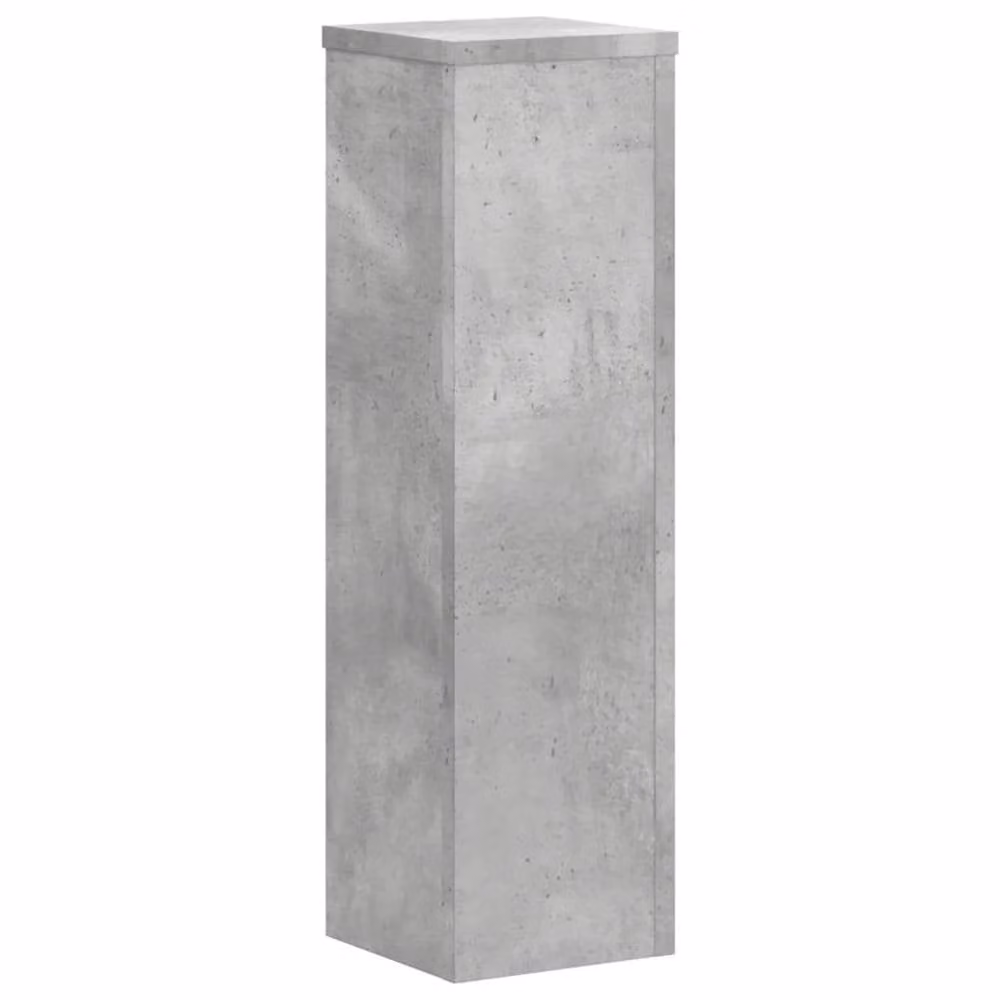 Berkfield Home 2-Piece Concrete Grey Plant Stand Set in Engineered Wood, W/D/H: 17 x 17 x 60 cm – 2