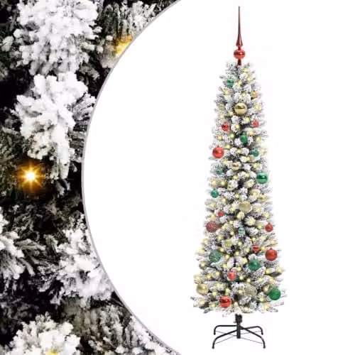 vidaXL Artificial White Christmas Tree, Height: 150 cm – 1