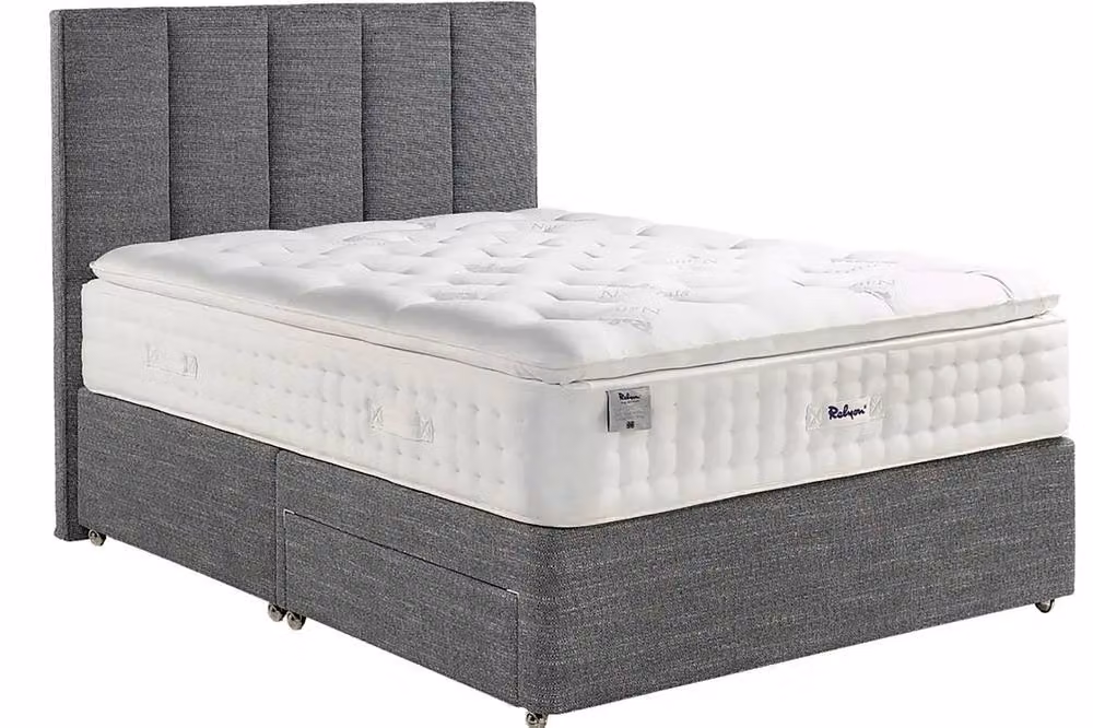 Paradise Beds Ltd Crown Comfort Pillow Top 2500 Hybrid Mattress in White, W/D/H: 120 x 200 cm – 2