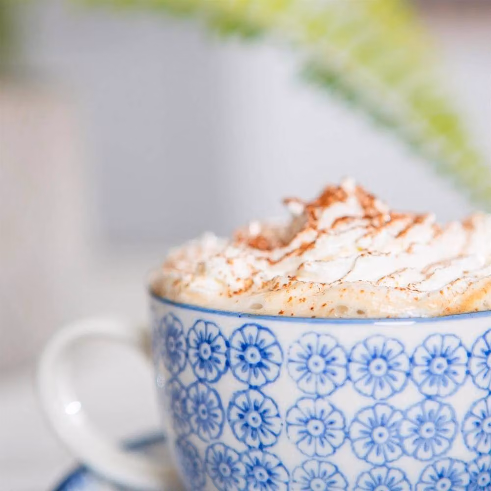 Havendro 12 Piece Hand-Printed Cappuccino Cup and Saucer Set in Blue – 2