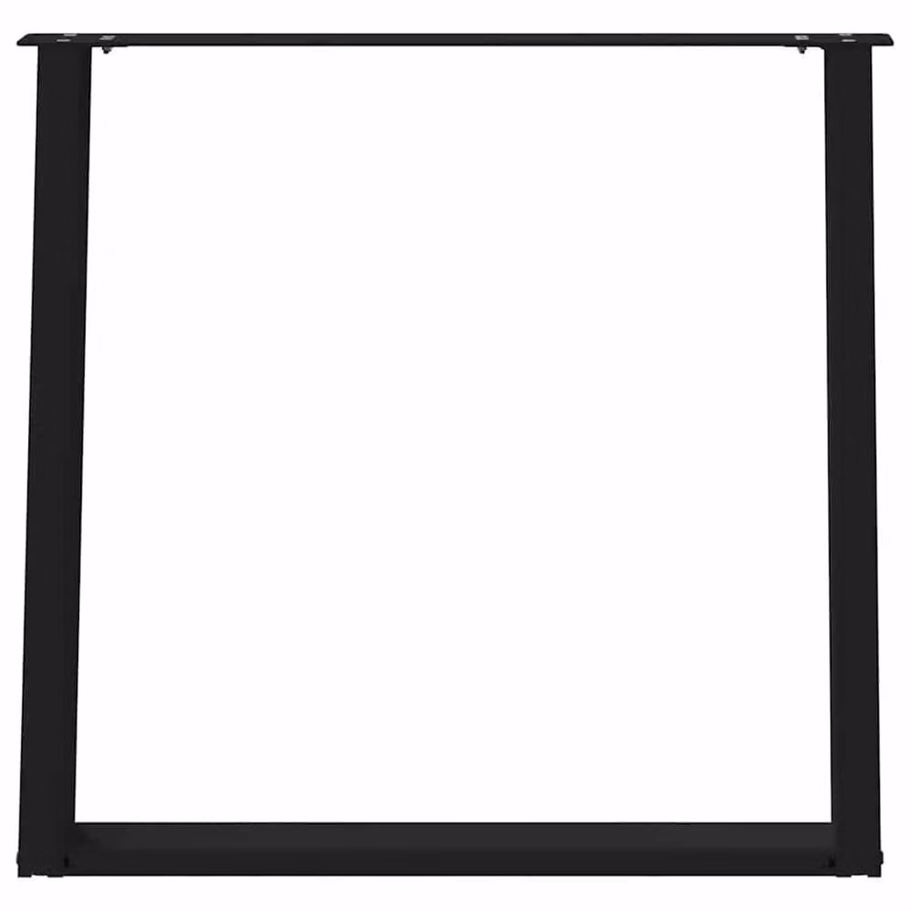 Berkfield Home Modern vidXL U-Shaped Dining Table Legs, 2 Pieces, Black, W/H: 70 x 72.5 cm – 3