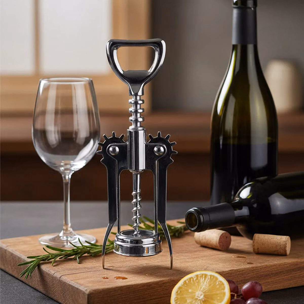 Orsina Effortless Wing Corkscrew in Silver Chrome Plated Metal – 3