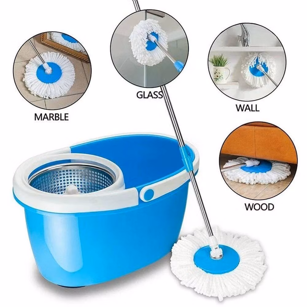 NESTLUNE Replacement Microfibre Mop Head Refill for 360 Degree Mops, White, W/D/H: 15 x 15 x 15 cm – 2