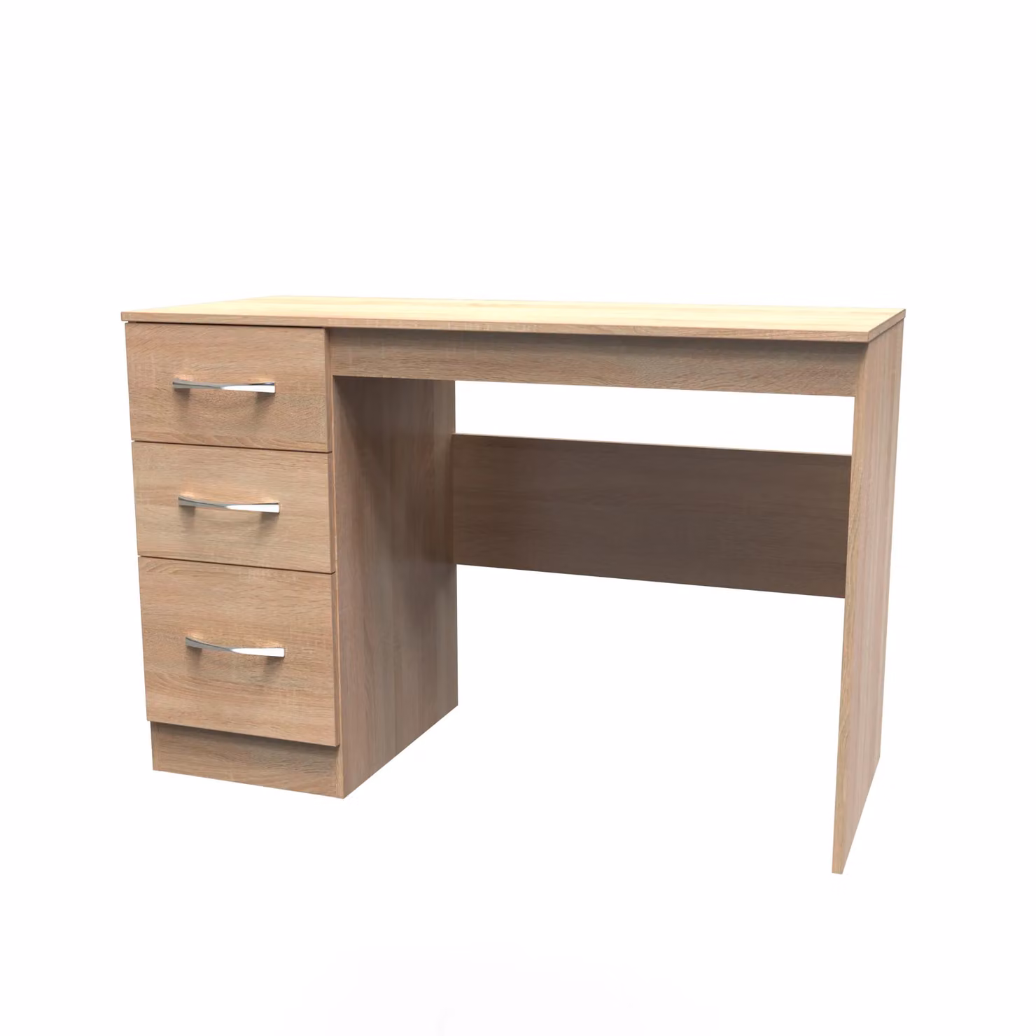 Ready Assembled 2 U Hampshire 3 Drawer Desk in Light Oak – 2