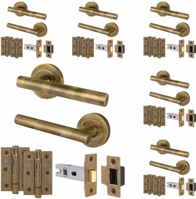 AFIT Brass Rosette Set in Gold, 100mm