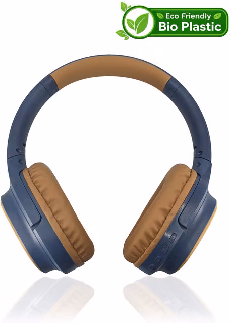 Accuratus Bio Sound Wireless Bluetooth Over-Ear Headphones - Blue