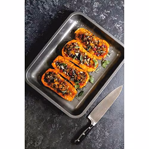 MasterClass Non-Stick Rectangular Roasting Tin, Grey, W: 39 cm, D: 28 cm, H: 7 cm – 2