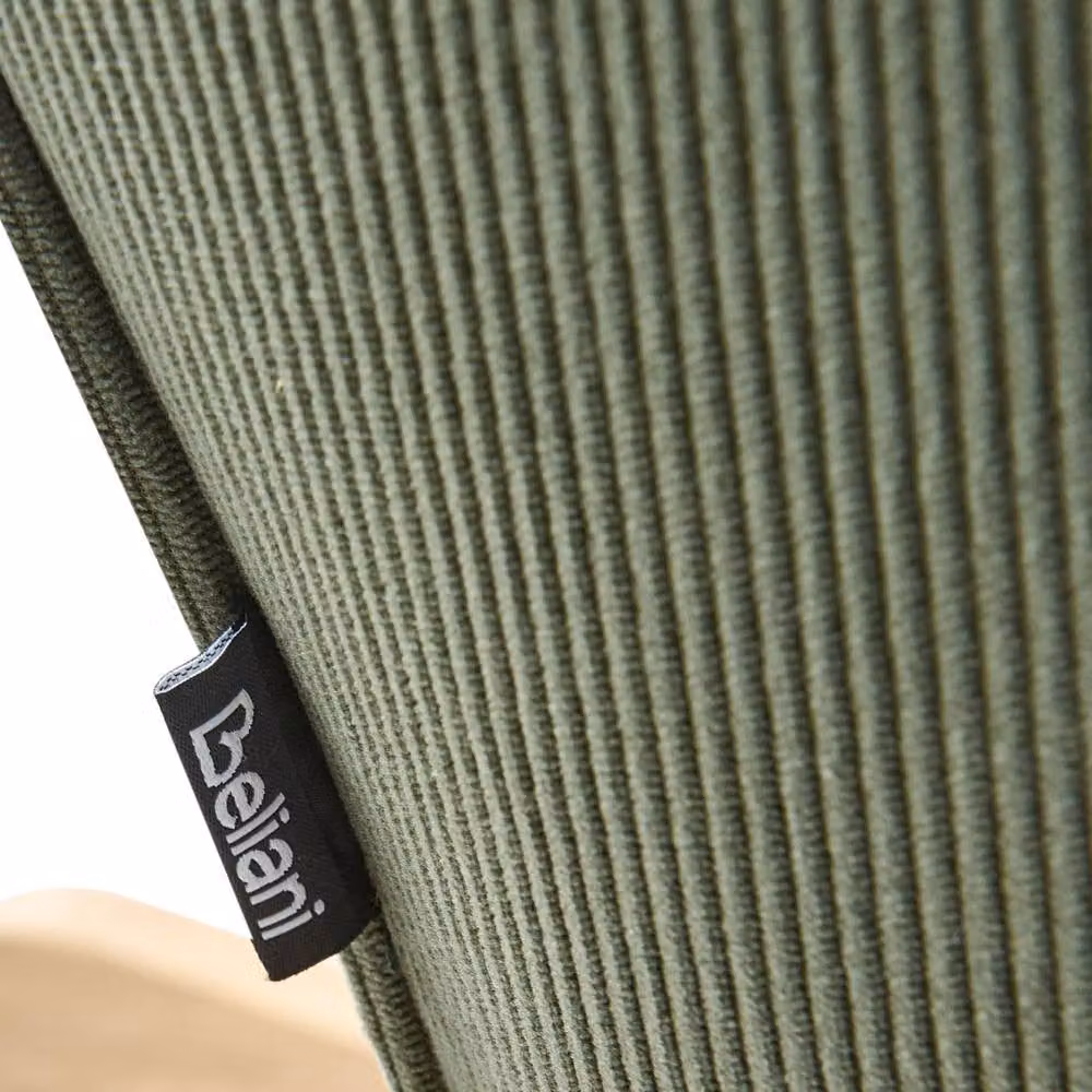 Wyld and Coco Green Corduroy Rocking Armchair with Black Metal Legs – 4