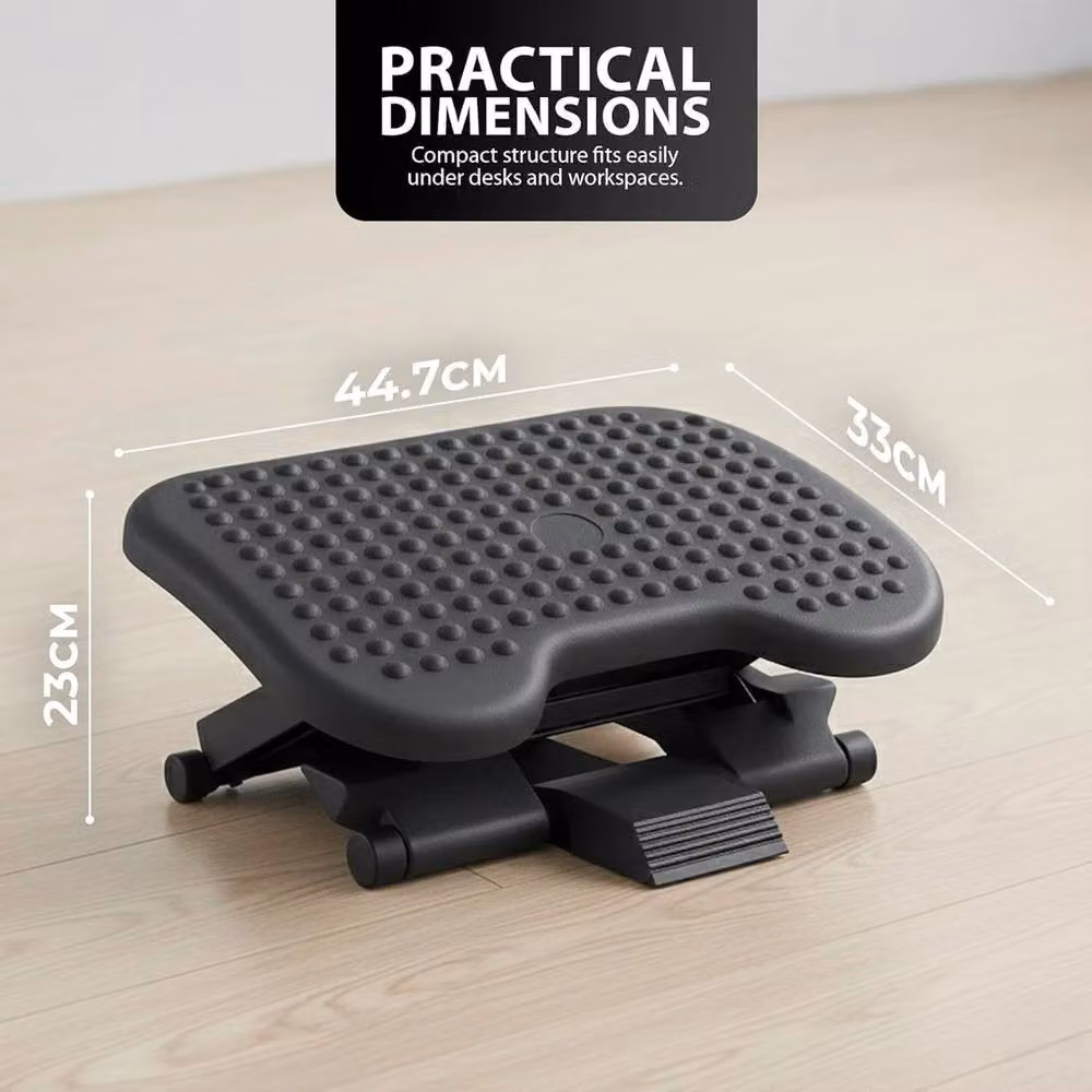 FLAVORA Platform Home Office Footstool Desk in Black – 2