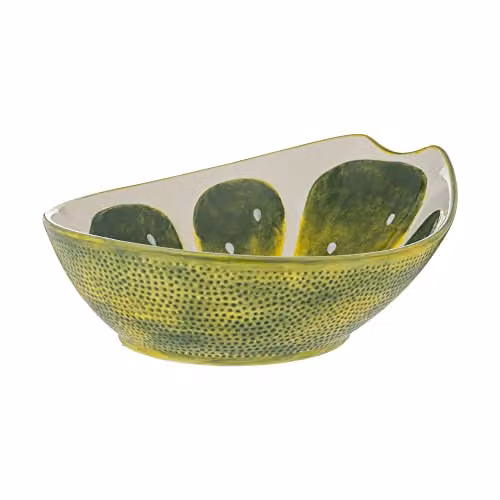 Rayware Typhoon World Foods Ceramic Lime Serving Bowl, Green, H 9.5 x W 27.5 x D 22 cm