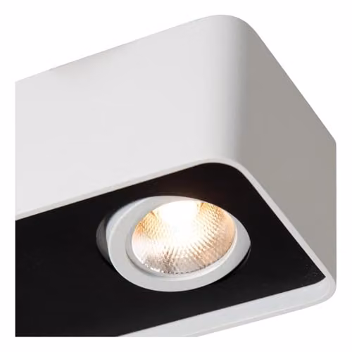Lucide Angular Dimmable LED Ceiling Spotlight in White – 3