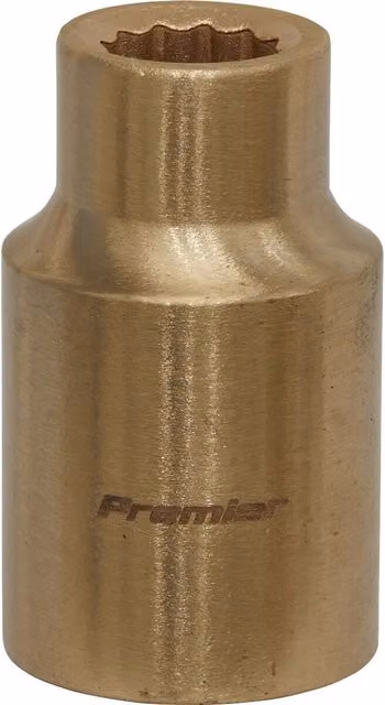 Loops 10mm Non-Sparking WallDrive Socket 1/2 inch Square Drive in Gold Beryllium Copper