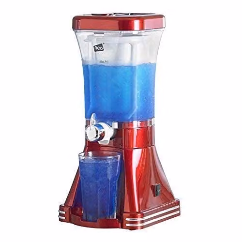 Neo Electric Slushie and Smoothie Maker in Red and Transparent – 1
