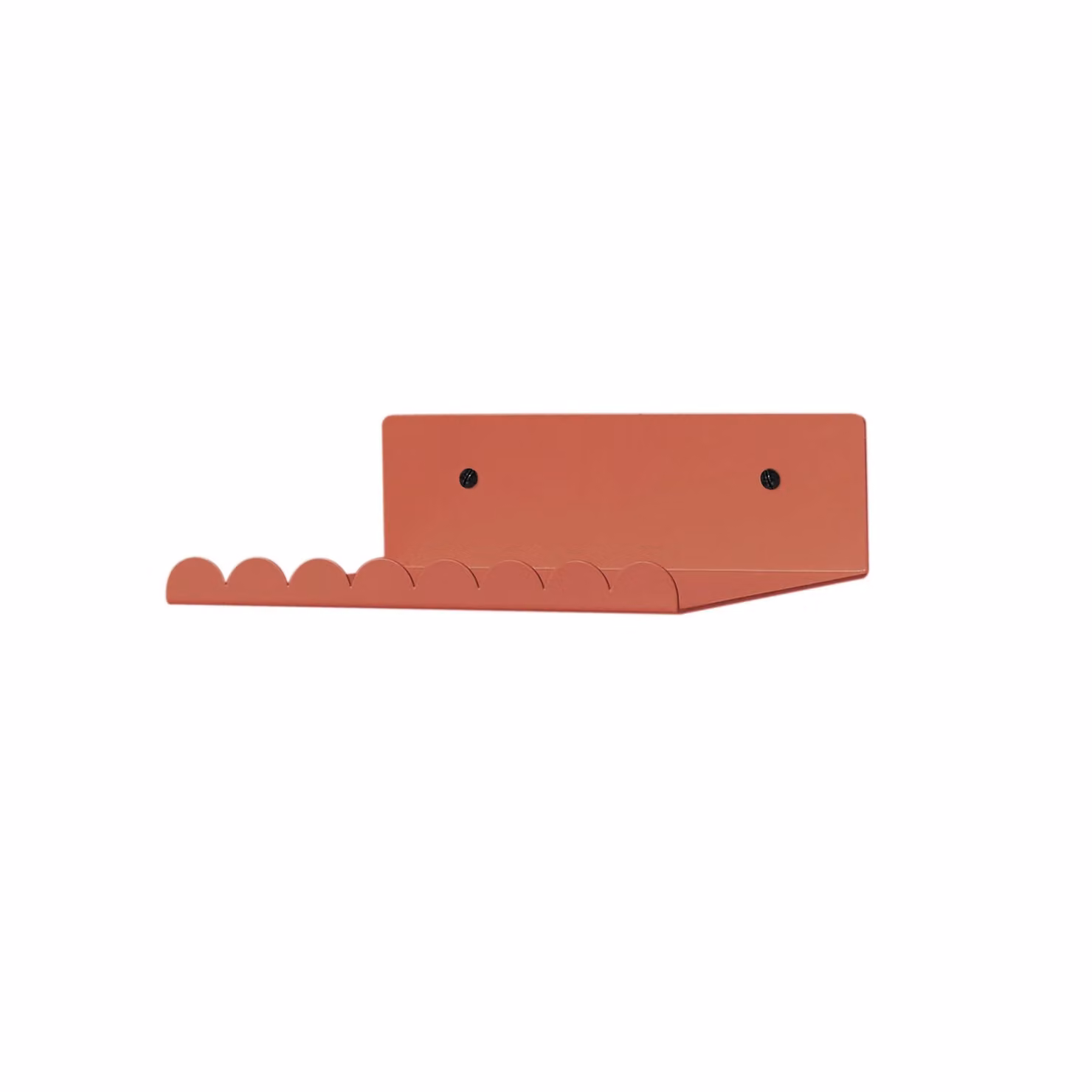Nobodinoz Lacquered Steel Small Wall Shelf in Red, W/D/H: 16 x 6 x 20 cm – 2