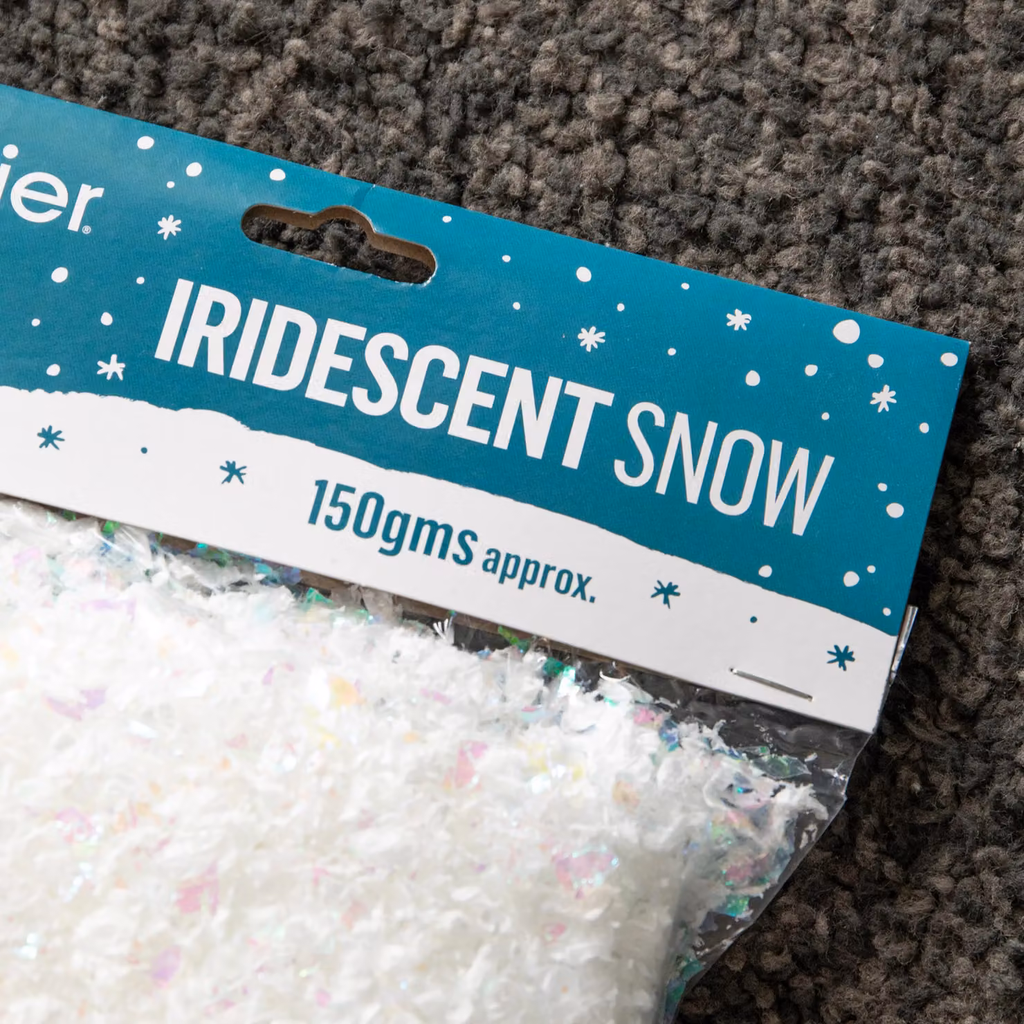 Samuel Alexander Frosted Iridescent Fake Christmas Snow Decoration, White, 150g – 3