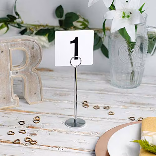 Argon Tableware Wedding Table Number Cards 1-100, White – 2