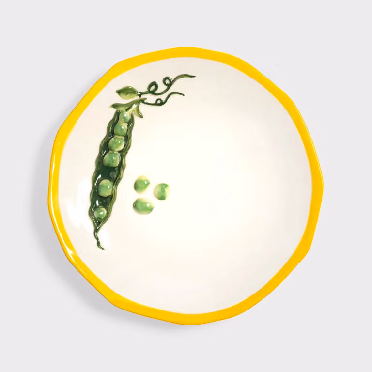 &Klevering Pisello Floral Stoneware Serving Platter, Multicolour