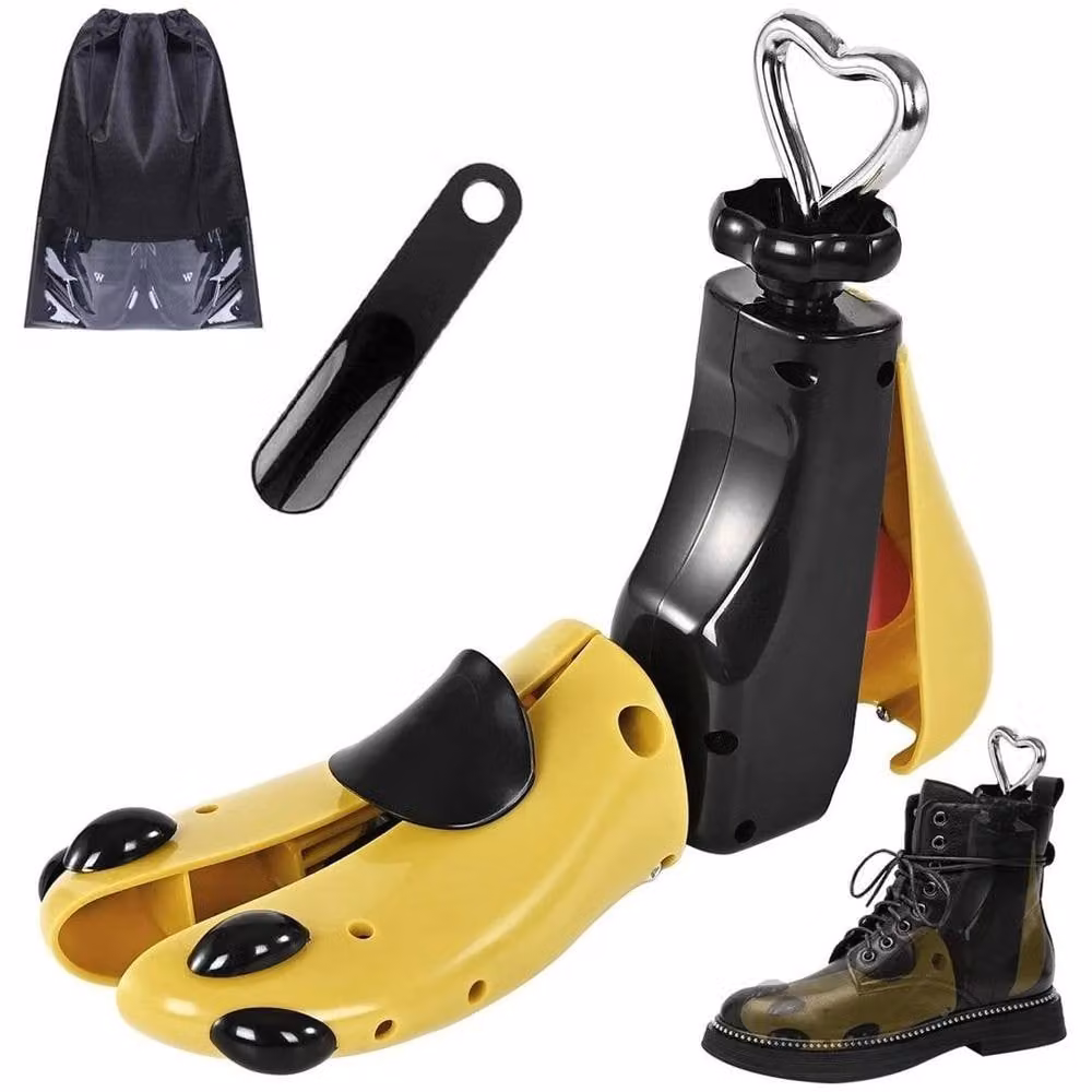 FLAVORA 2-Piece Adjustable Shoe and Boot Stretcher for Wide Feet in Yellow – 2