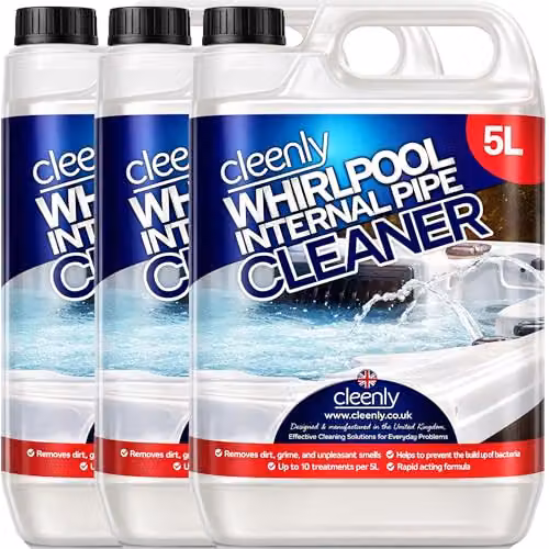 Cleenly Whirlpool Internal Pipe Cleaner Liquid for Hot Tubs, Spas and Pools, 15 l – 1