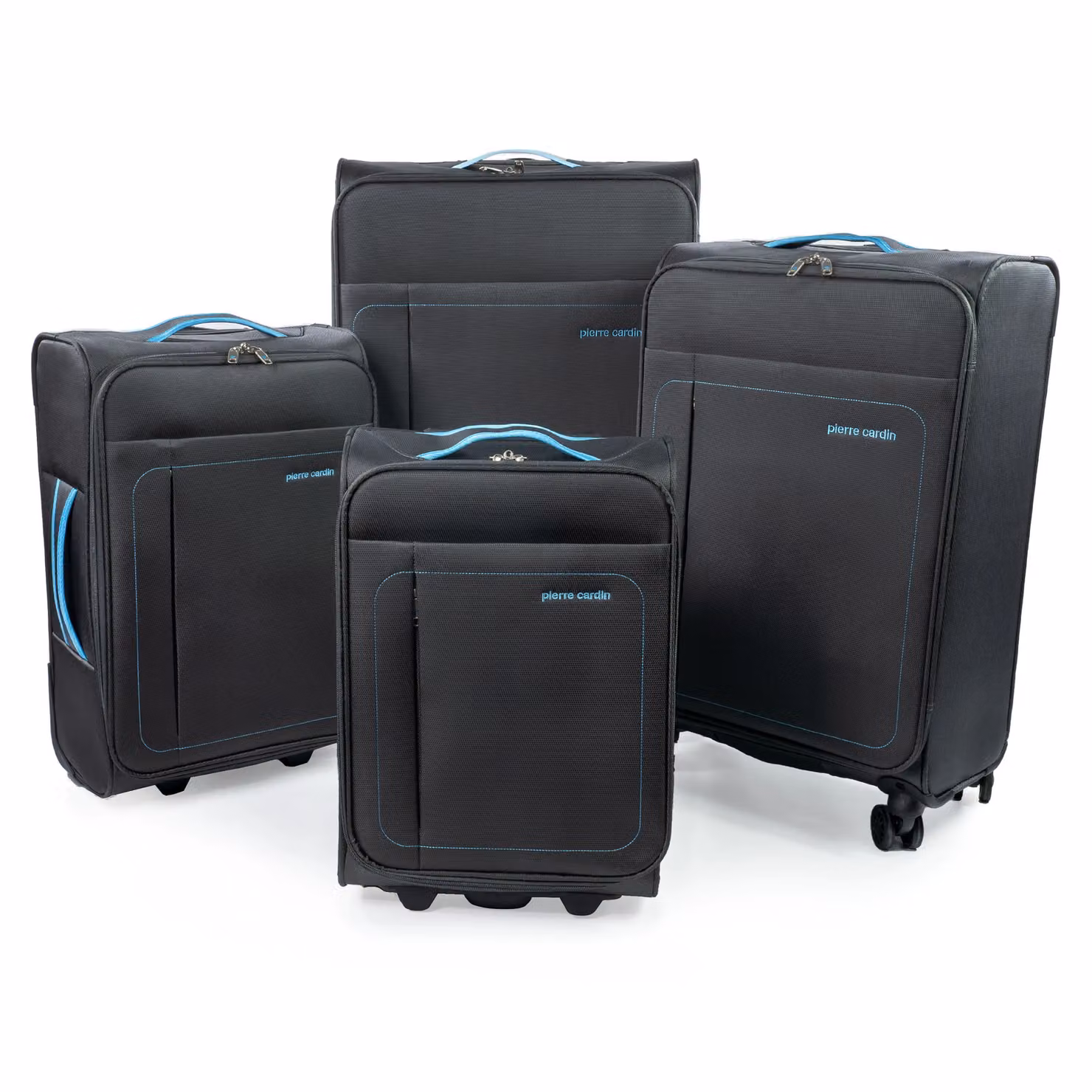 Pierre Cardin Charcoal Soft Shell Wheeled Suitcase, Lightweight Large Long Haul Travel Luggage, W/D/H: 76.0 x 48.0 x 29.0 cm – 5