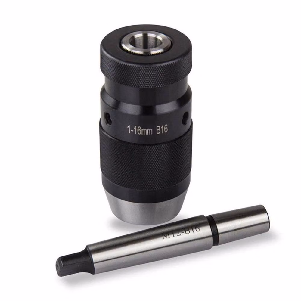Nordara Black Keyless Lathe Chuck 1-16mm with MT2-B16 Taper Arbor – 3