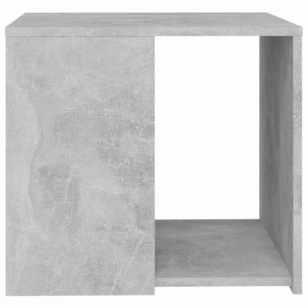 Berkfield Home Modern Square Side Table in Grey MDF, W/D/H: 50 x 50 x 45 cm – 3