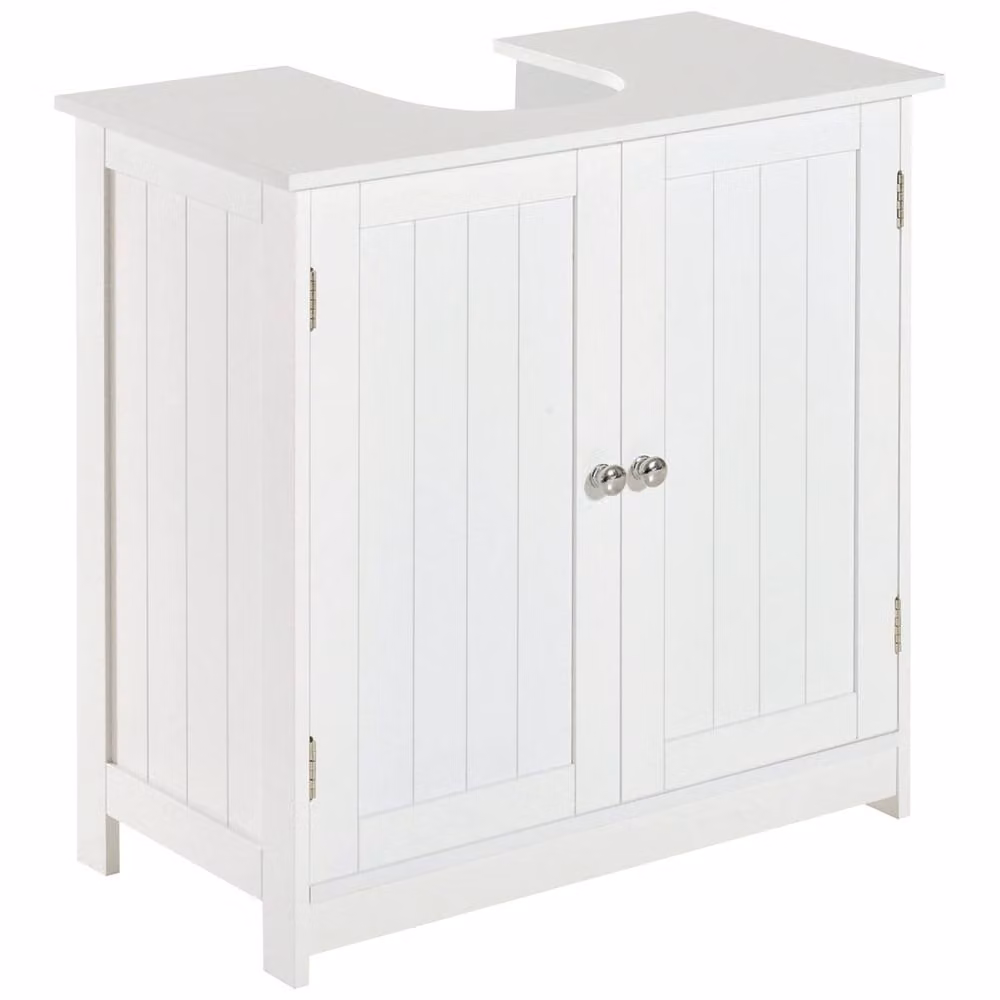 Wyld Haus Neha Under Sink Bathroom Vanity Storage Unit, White, W/D/H: 60 x 30 x 60 cm – 2