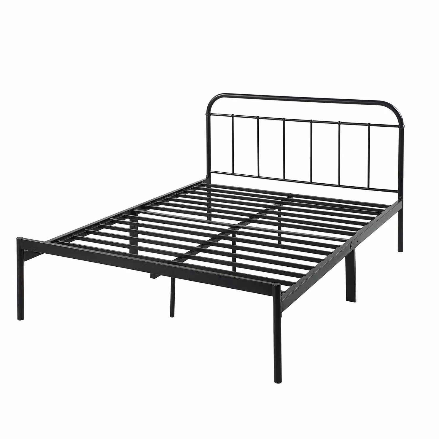 SlumberWorx Aldbury Modern Metal Bed Frame in Black, W/D/H: 90 x 200 cm – 4