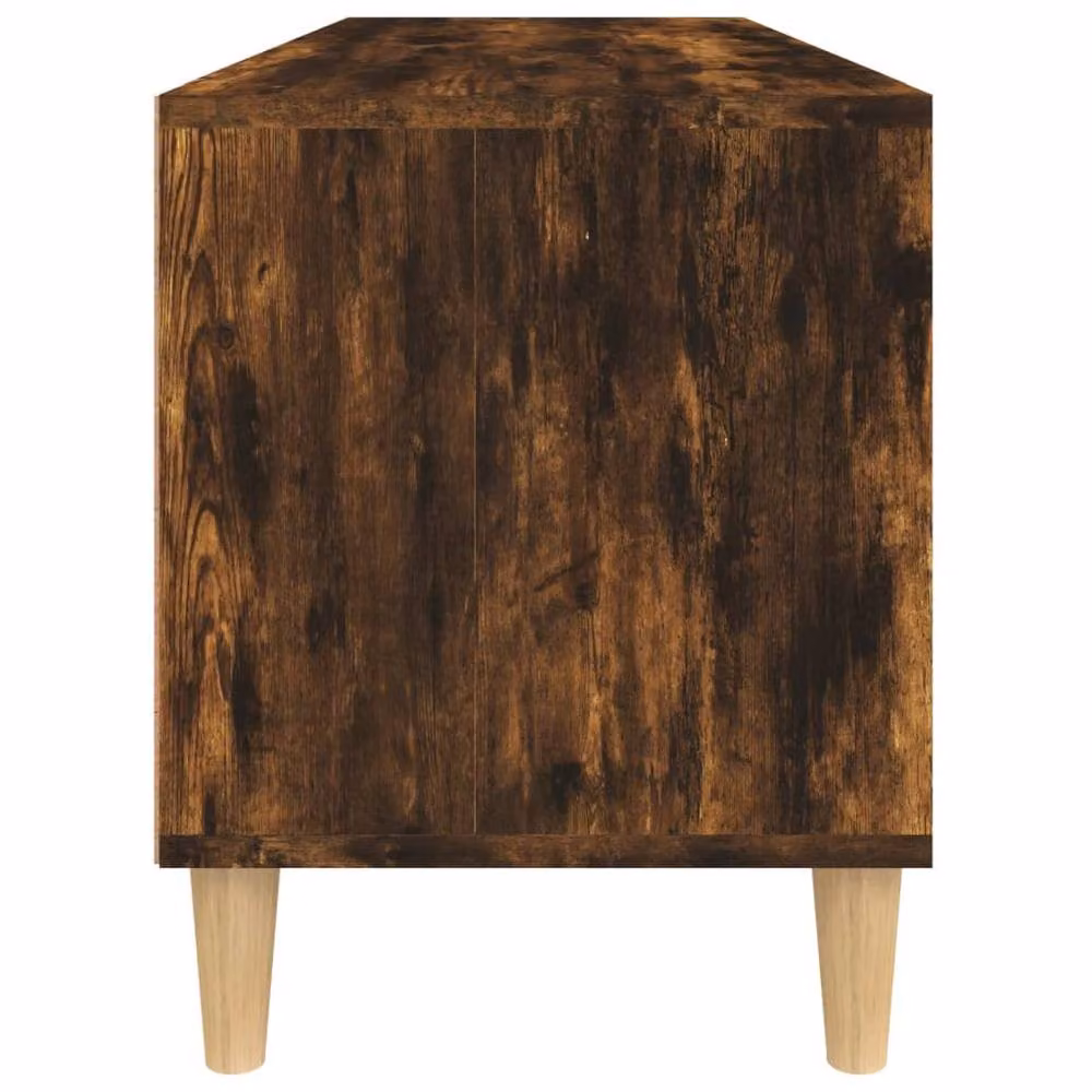 Berkfield Home Smoked Oak TV Cabinet in Brown, W/D/H: 100 x 34.5 x 44.5 cm – 3