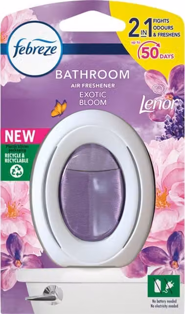 Febreze Bathroom Air Freshener Exotic Bloom White