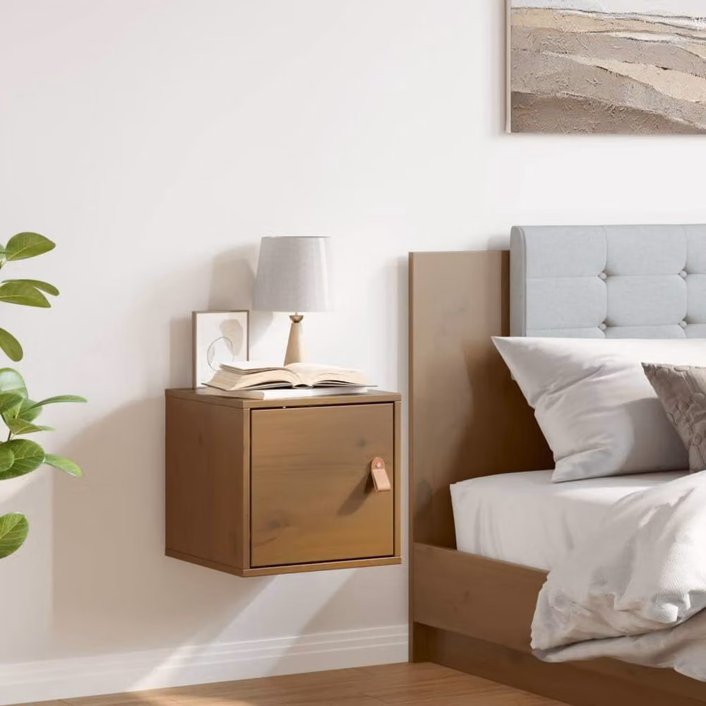 Berkfield Home Wall Cabinet in Honey Brown Solid Pine W/D/H: 31.5 x 30 x 30 cm – 2