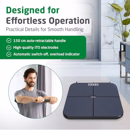 medisana BS 850 Body Analysis Scale with Hand Sensors in Anthracite and Black – 4