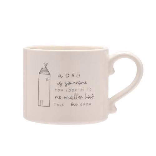 Widdop and Co White Stoneware Ceramic Dad Mug - Always Look Up