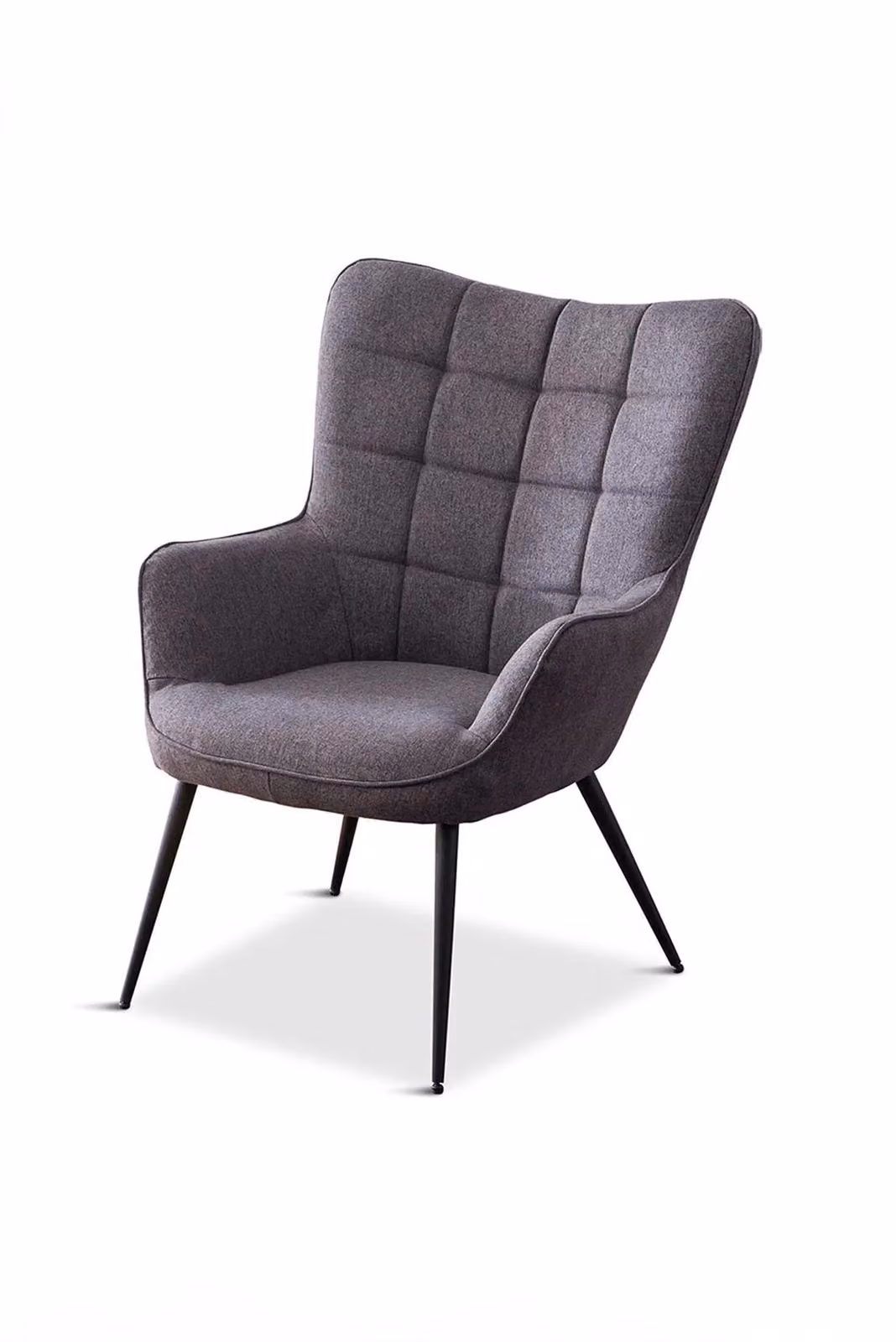 More4Homes Vera Modern Accent Chair in Grey Fabric – 2