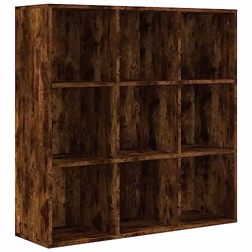 vidaXL Smoked Oak Bookcase and Storage Organiser for your Living Room – 1
